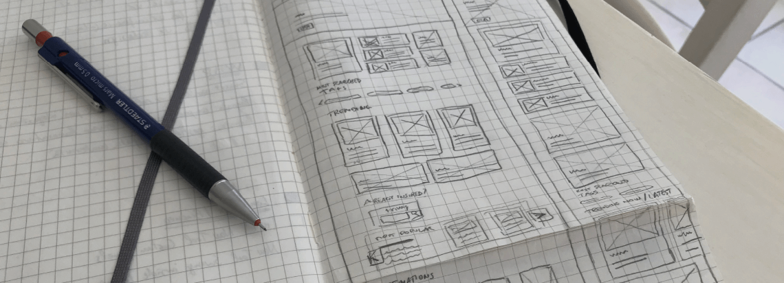 Trivago wireframe