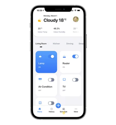 Smart home control panel